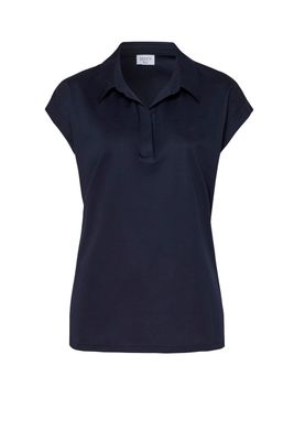 Desoto fiona shortsleeve stretch top blauw