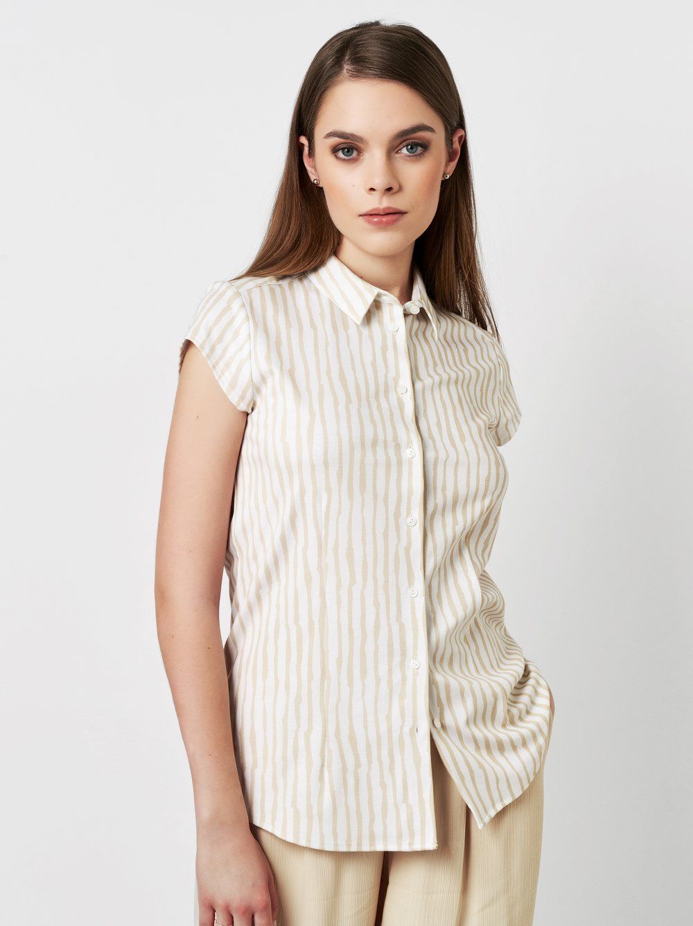 Desoto pia printed stretch blouse multicolour