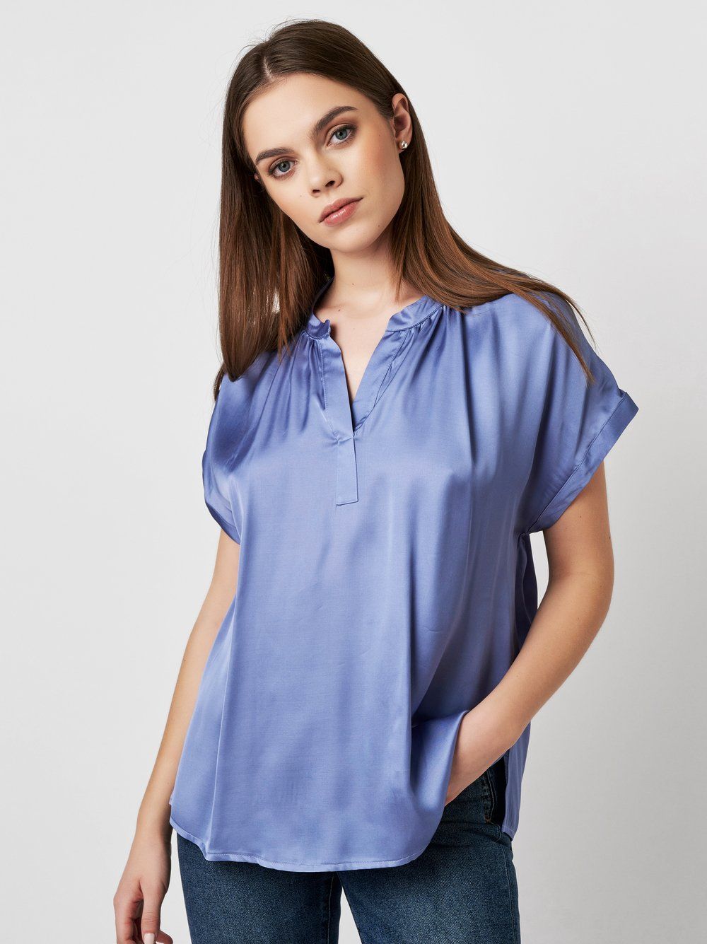 Desoto luxury feli blouse blauw