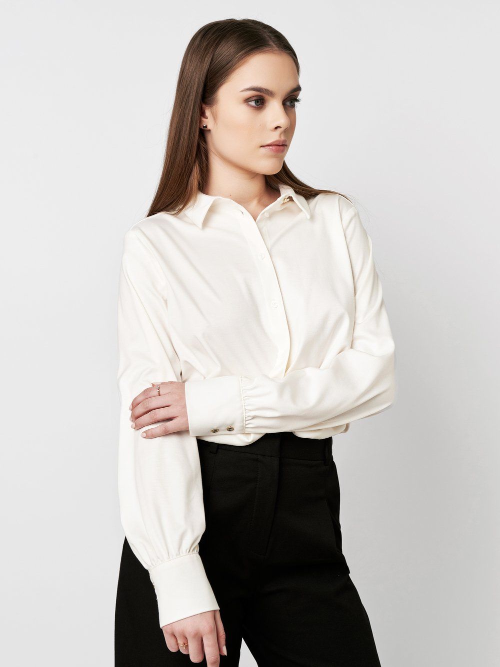 Desoto luxury lizzy blouse off white