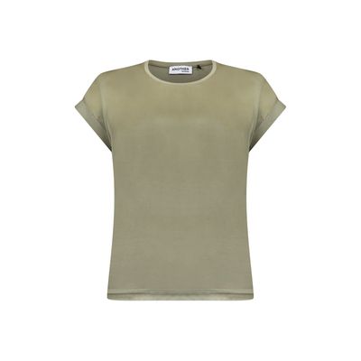 Another Woman top round neck groen