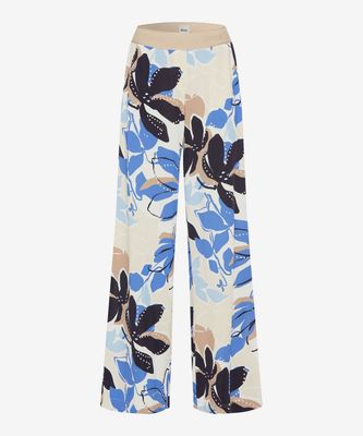 Brax maine printed travel pant multicolour