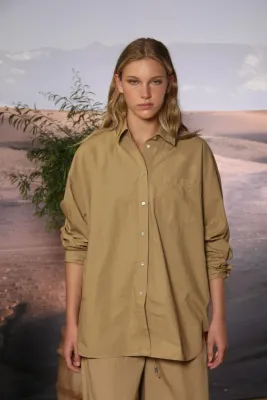 Mason's poplin blouse bruin