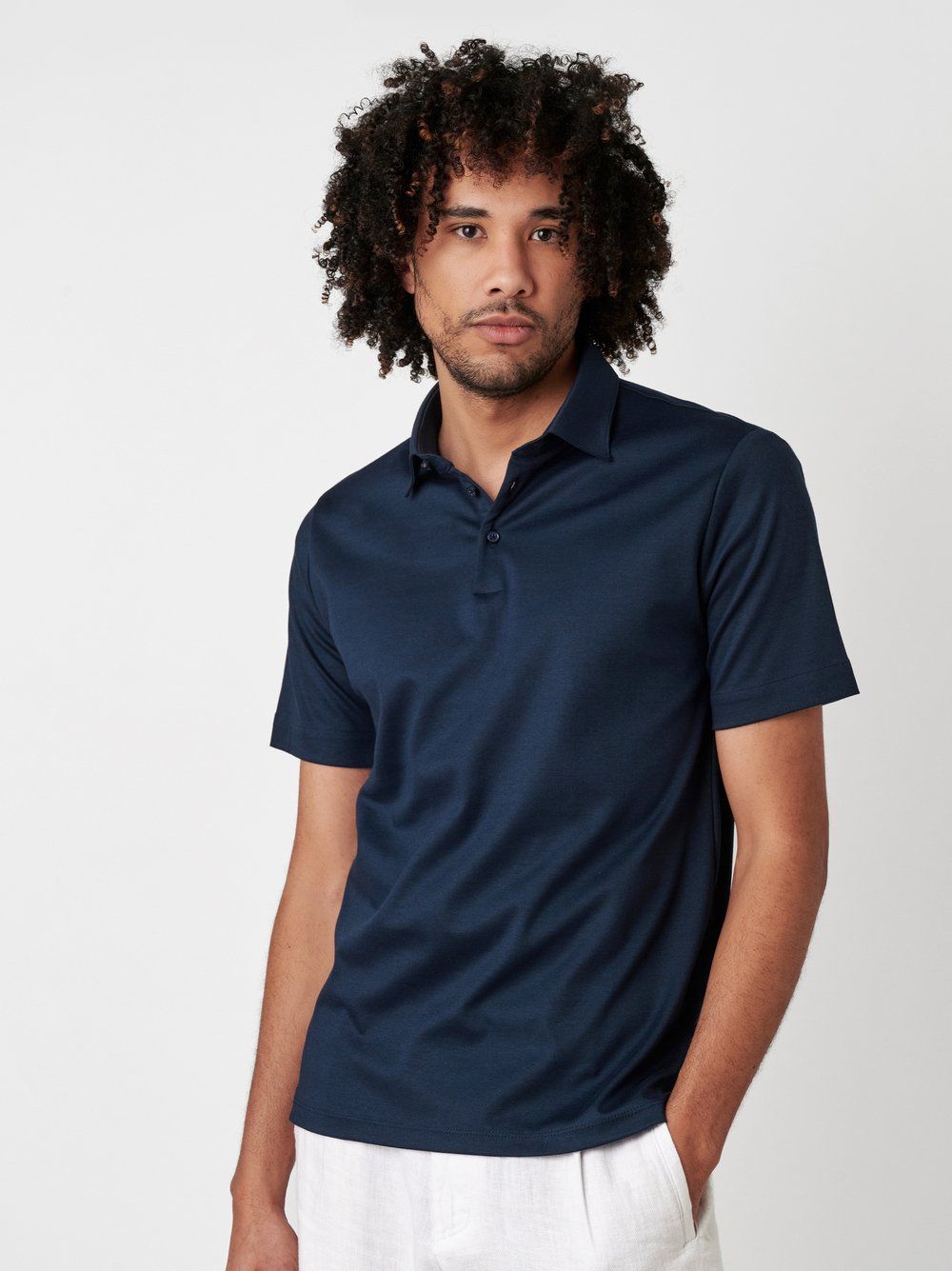 Desoto Men kent polo blauw