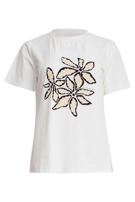 Smashed Lemon printes round neck top multicolour