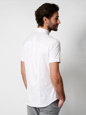 Desoto Men modern buttun down ss shirt wit