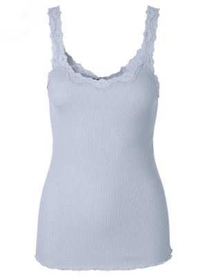 Rosemunde Copenhagen babette silk deep back blauw