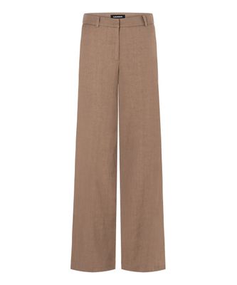 Cambio mira linnen straight leg bruin
