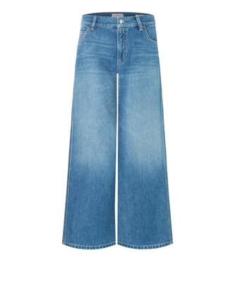 Cambio palazzo wide leg denim blauw