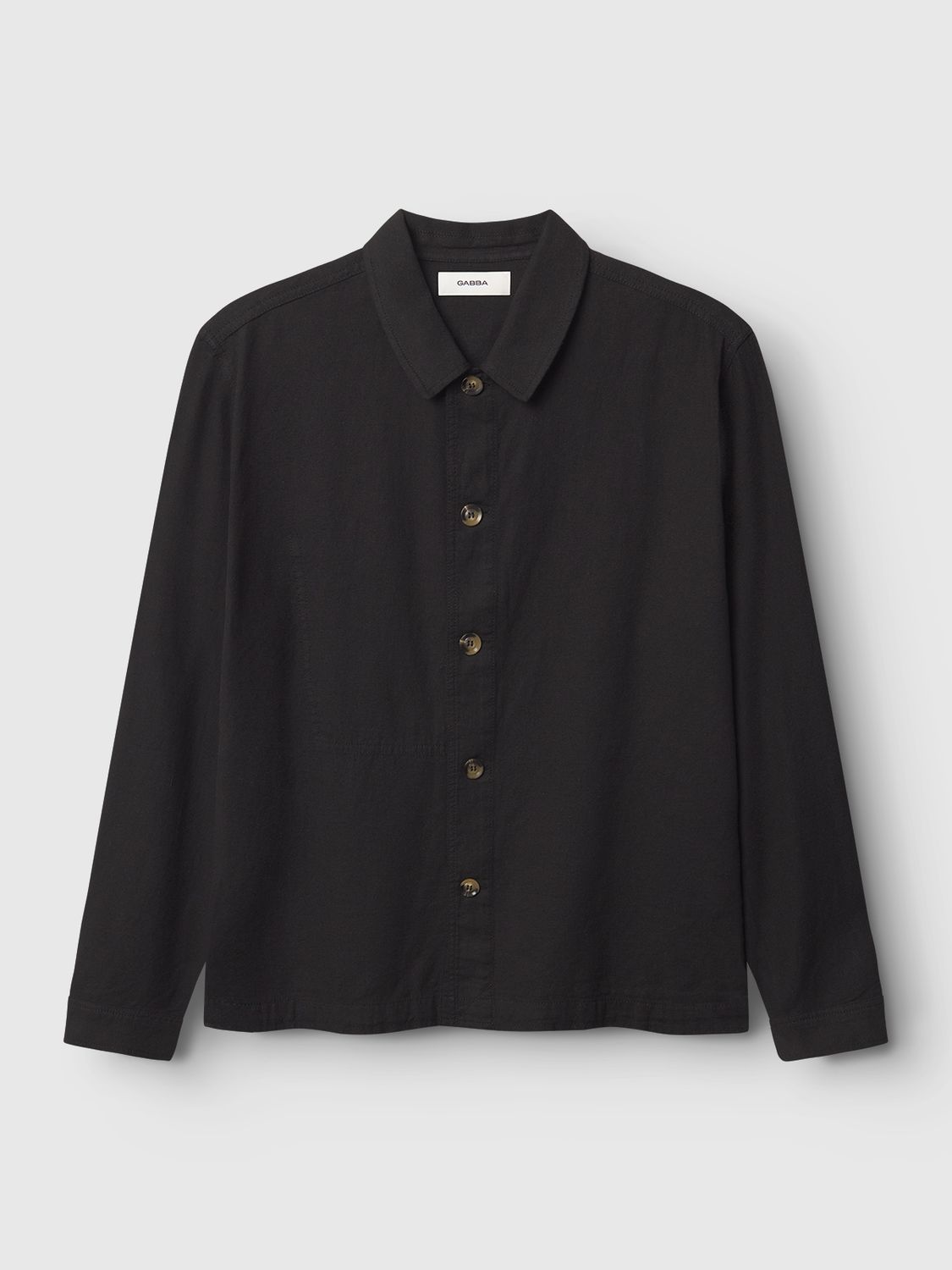 Gabba peter lino overshirt zwart