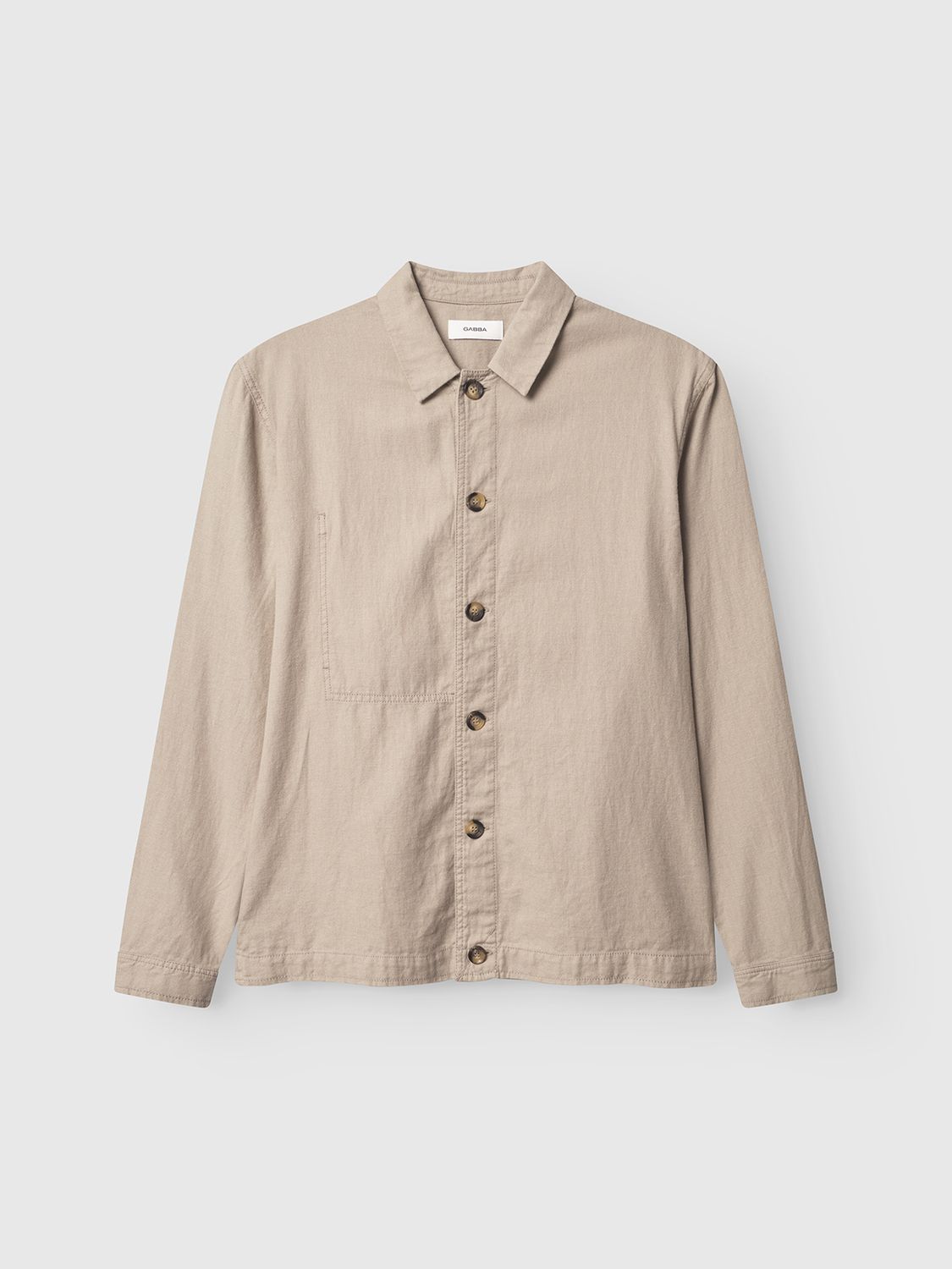 Gabba peter lino overshirt zand