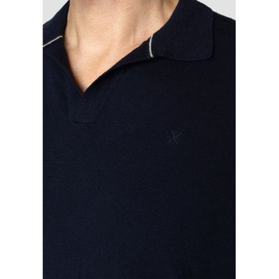 Clean Cut Copenhagen thomas knitted polo blauw