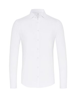 Desoto Men kent basic stretch shirt wit