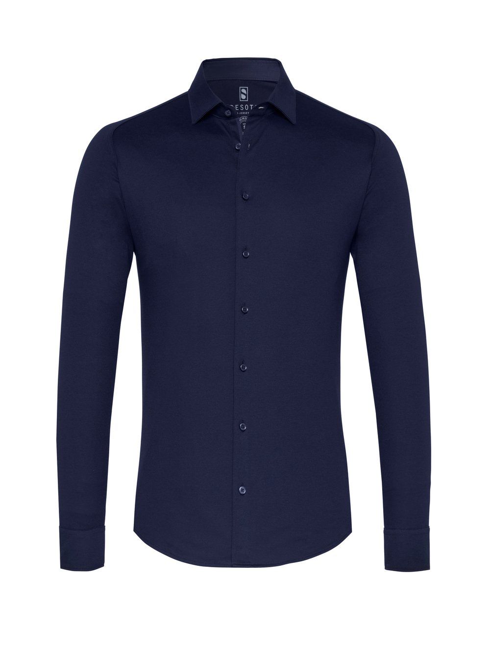 Desoto Men kent basic stretch shirt blauw