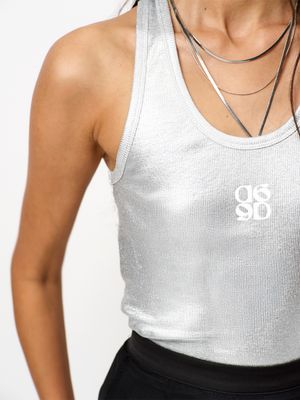Dante 6 zora metallic logo tanktop zilver