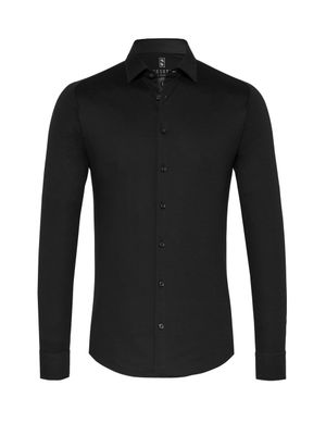 Desoto Men kent stretch shirt zwart