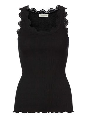 Rosemunde Copenhagen babette silk u-neck zwart