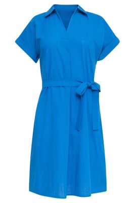 Smashed Lemon v-neck dress blauw Smashed Lemon v-neck dress blauw