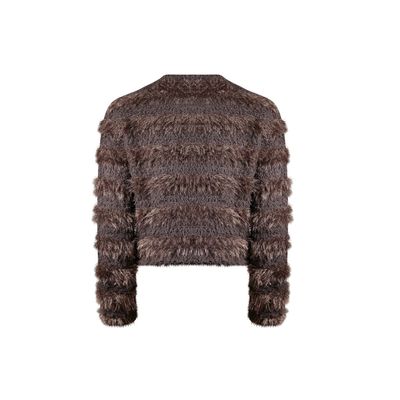 Poools hairy jacket grijs Poools hairy jacket grijs