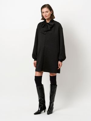 Dante 6 leigh pussy bow dress zwart