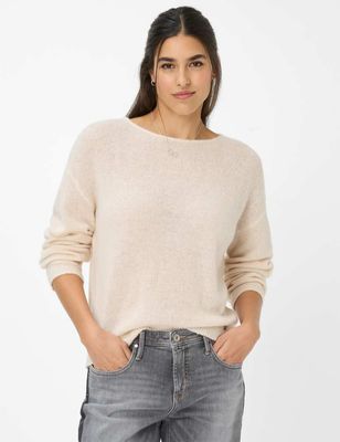 Brax lisa knit pullover zand