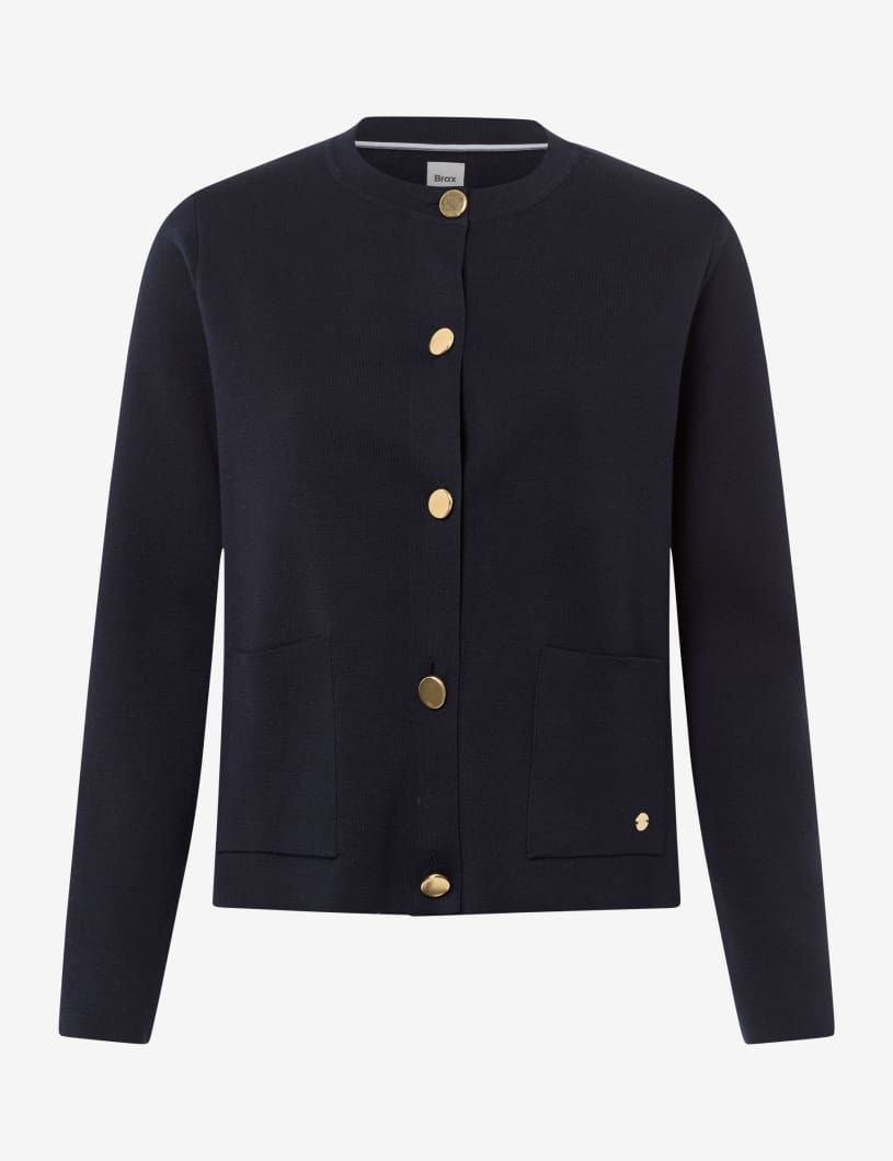 Brax ann cardigan blauw