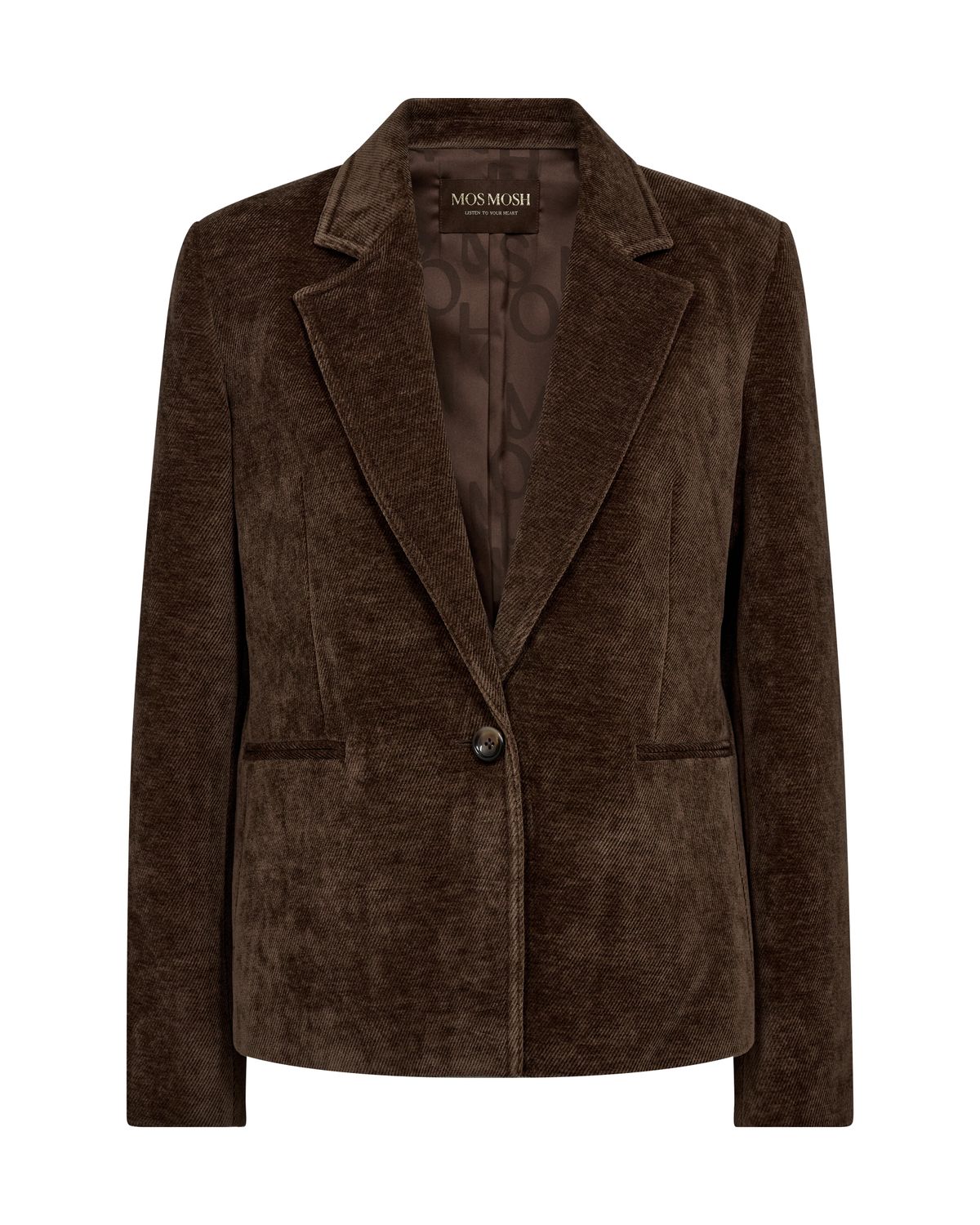 Mos Mosh elieas fleer blazer bruin