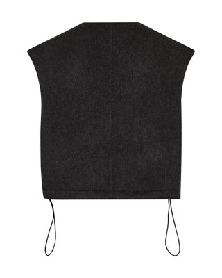 Mos Mosh elise loisa wool vest grijs