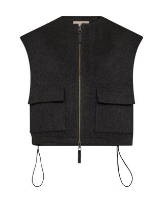 Mos Mosh elise loisa wool vest grijs Mos Mosh elise loisa wool vest grijs
