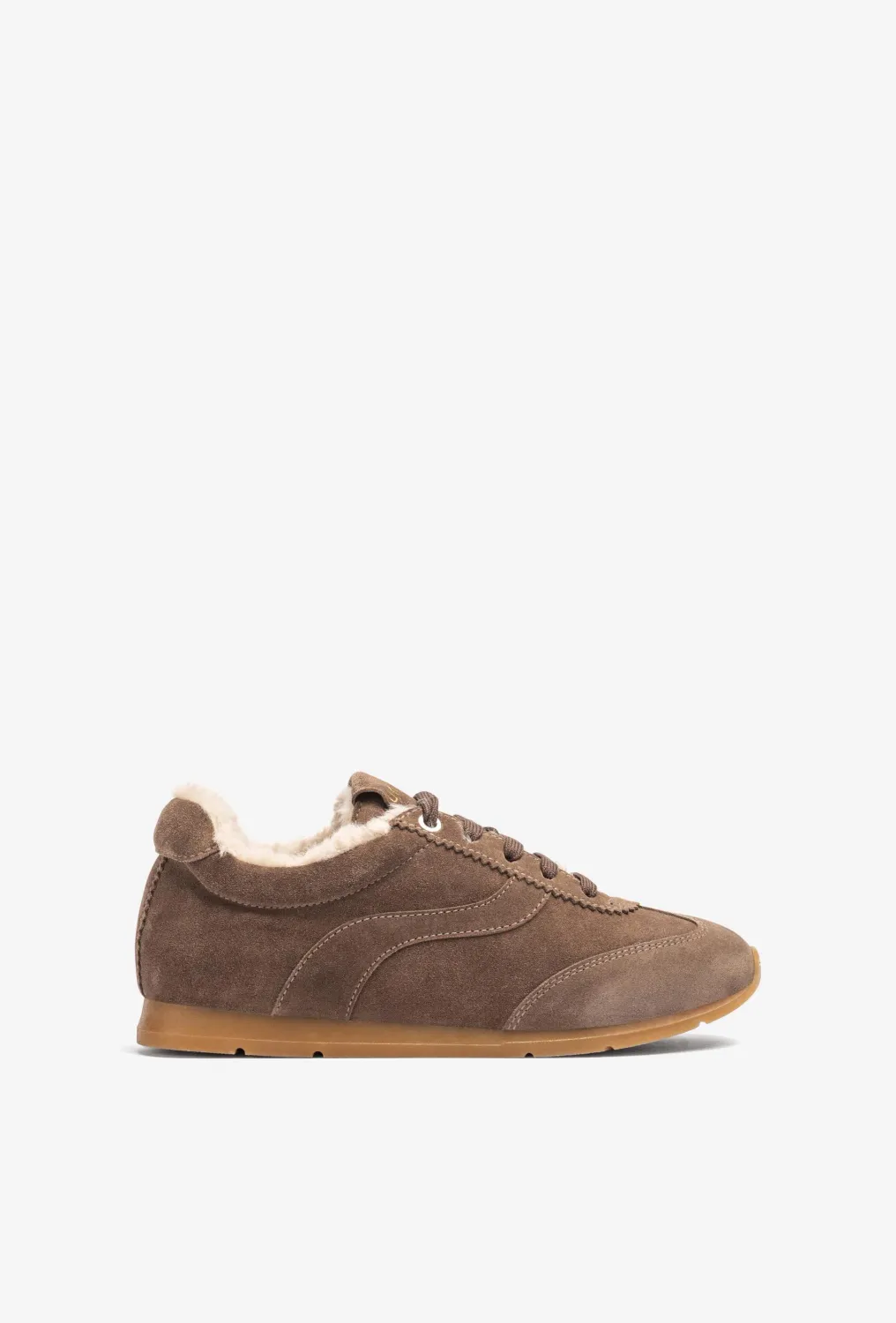 Unisa suede sneaker taupe