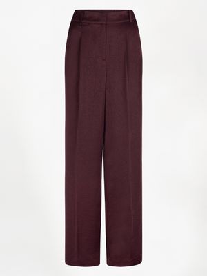 Dante 6 jules creased satin pants bordeaux