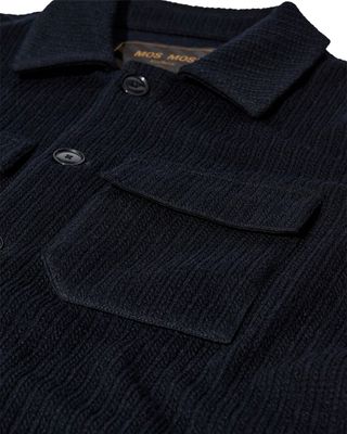 Mos Mosh Gallery austin knit overshirt blauw