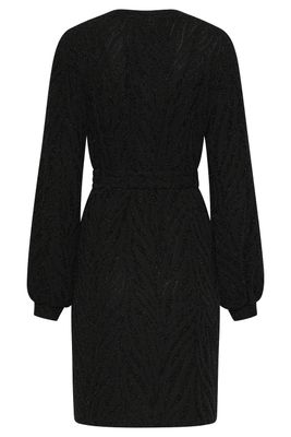 Smashed Lemon belted dress zwart