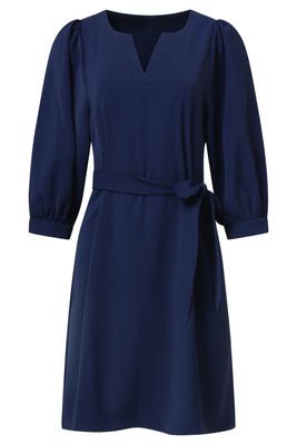 Smashed Lemon dress puff sleeve blauw Smashed Lemon dress puff sleeve blauw