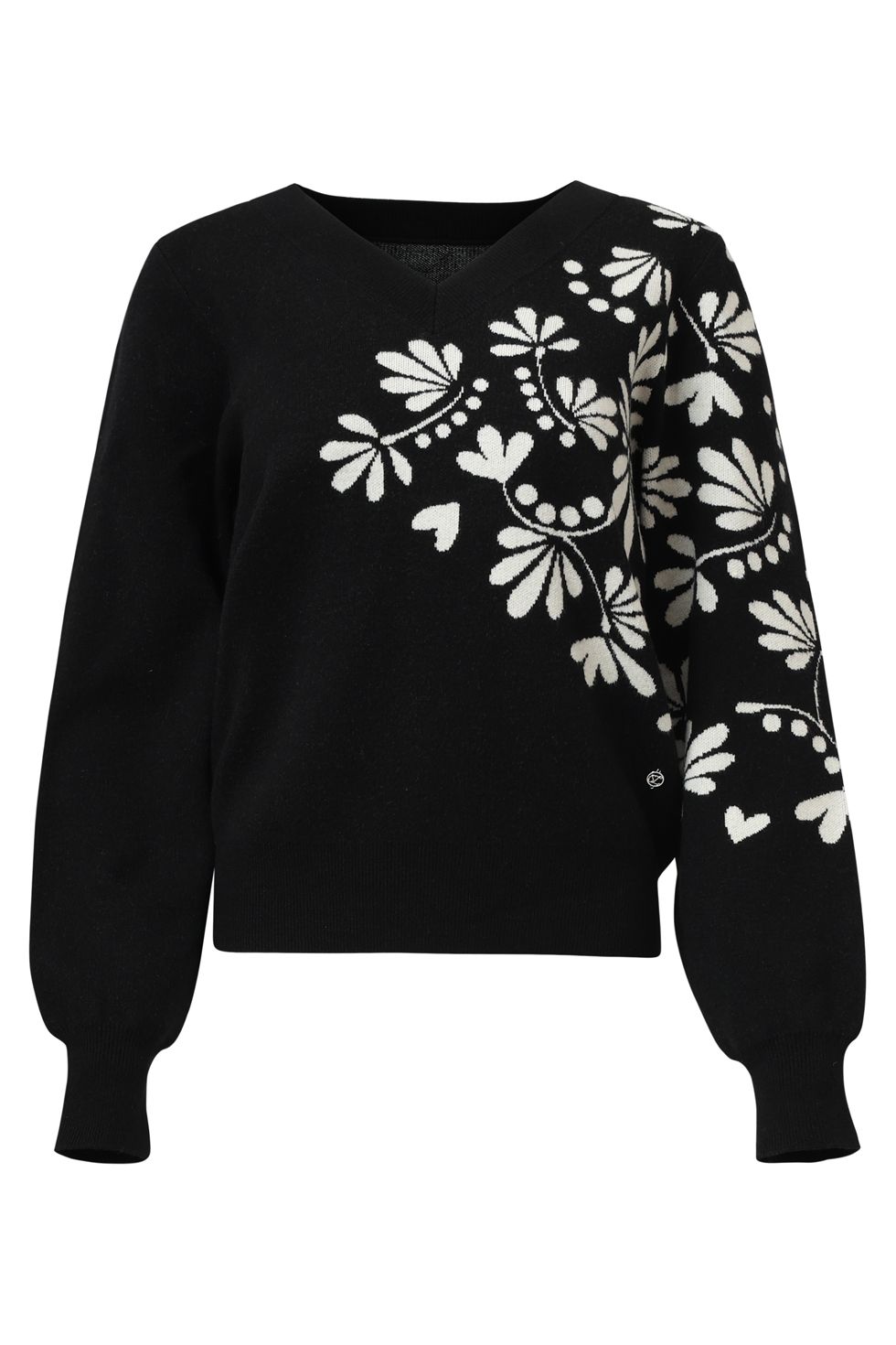 Smashed Lemon knitted top zwart