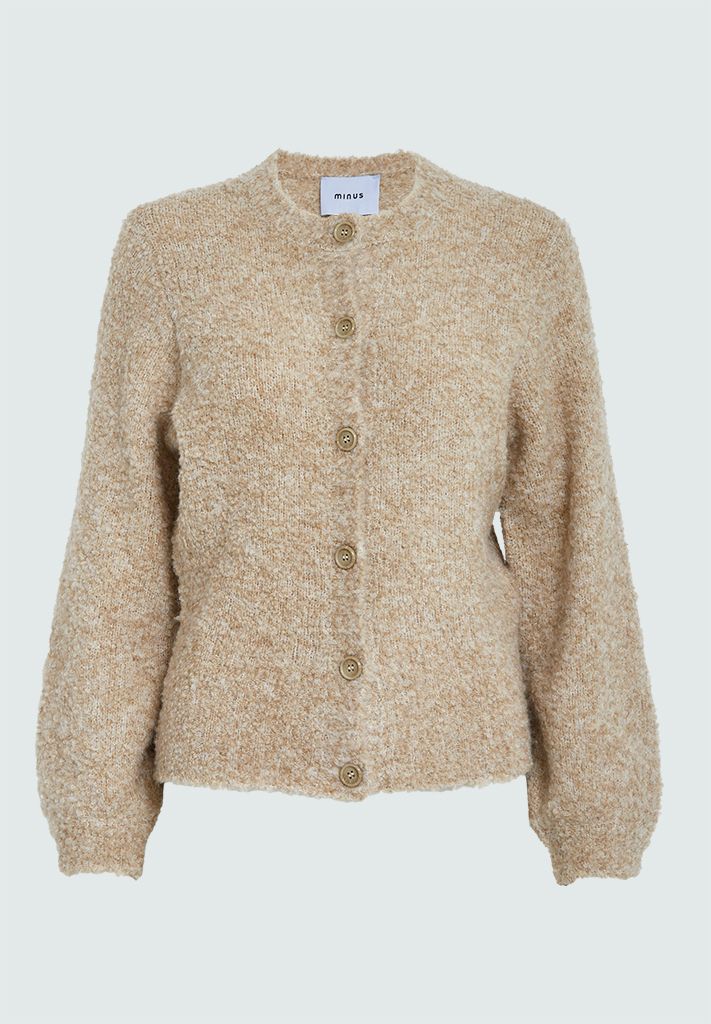 Minus jennie knit cardigan bruin