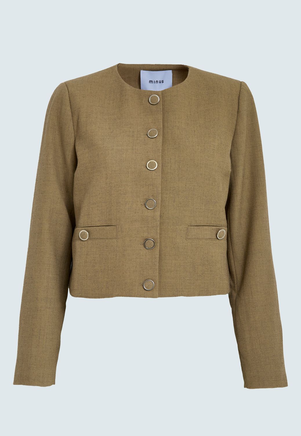 Minus aya short jacket zand