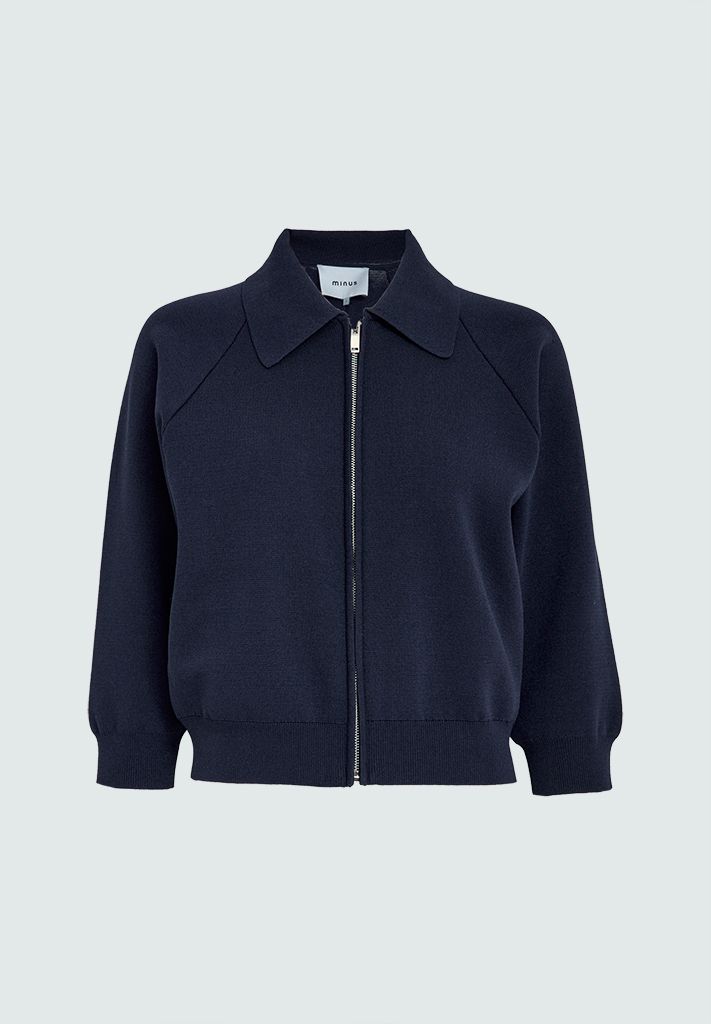 Minus kristi knit cardigan blauw