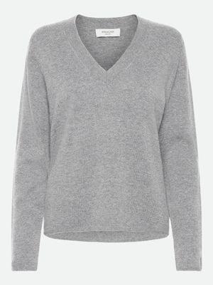 Rosemunde Copenhagen laica cashmere v-neck grijs Rosemunde Copenhagen laica cashmere v-neck grijs