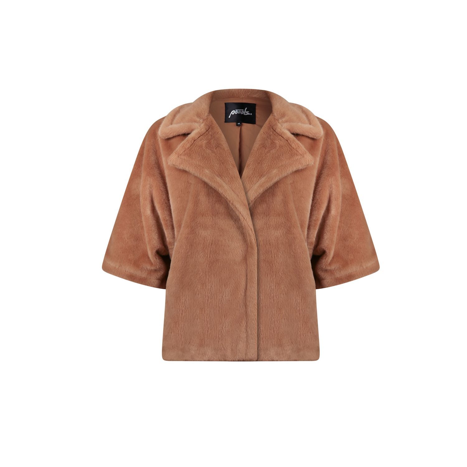 Poools fine fur jacket camel