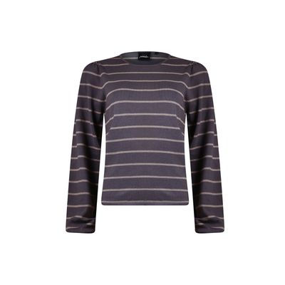 Poools striped sweater grijs Poools striped sweater grijs