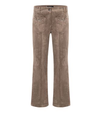 Cambio farah patched velour leather zand