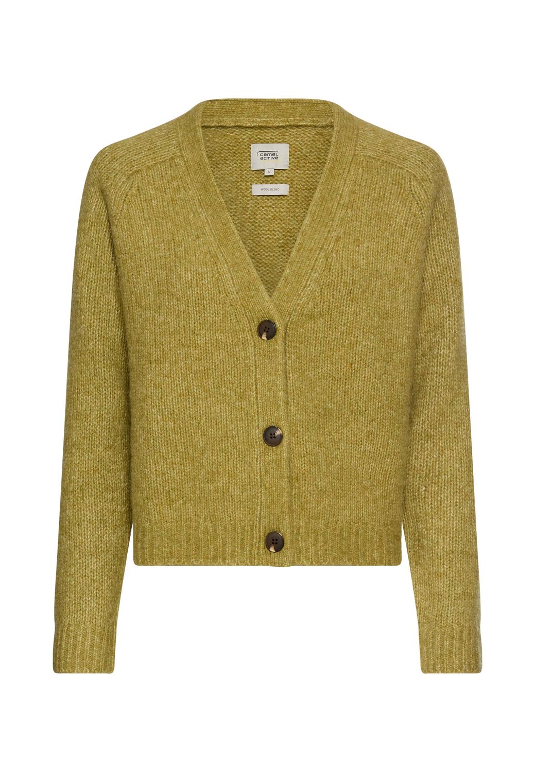 Camel Active knitted v-neck cardigan groen