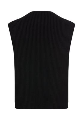 Camel Active knitted vest zwart