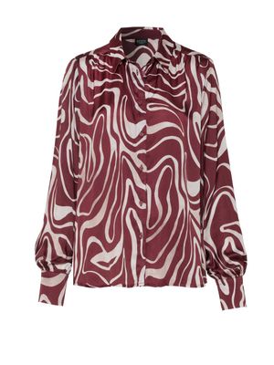 Desoto luxury lena blouse bordeaux
