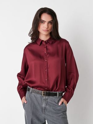 Desoto luxury lena blouse bordeaux