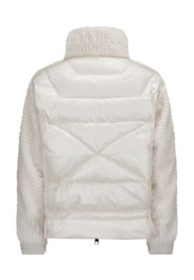 Milestone dunja mix matrial jacket off white