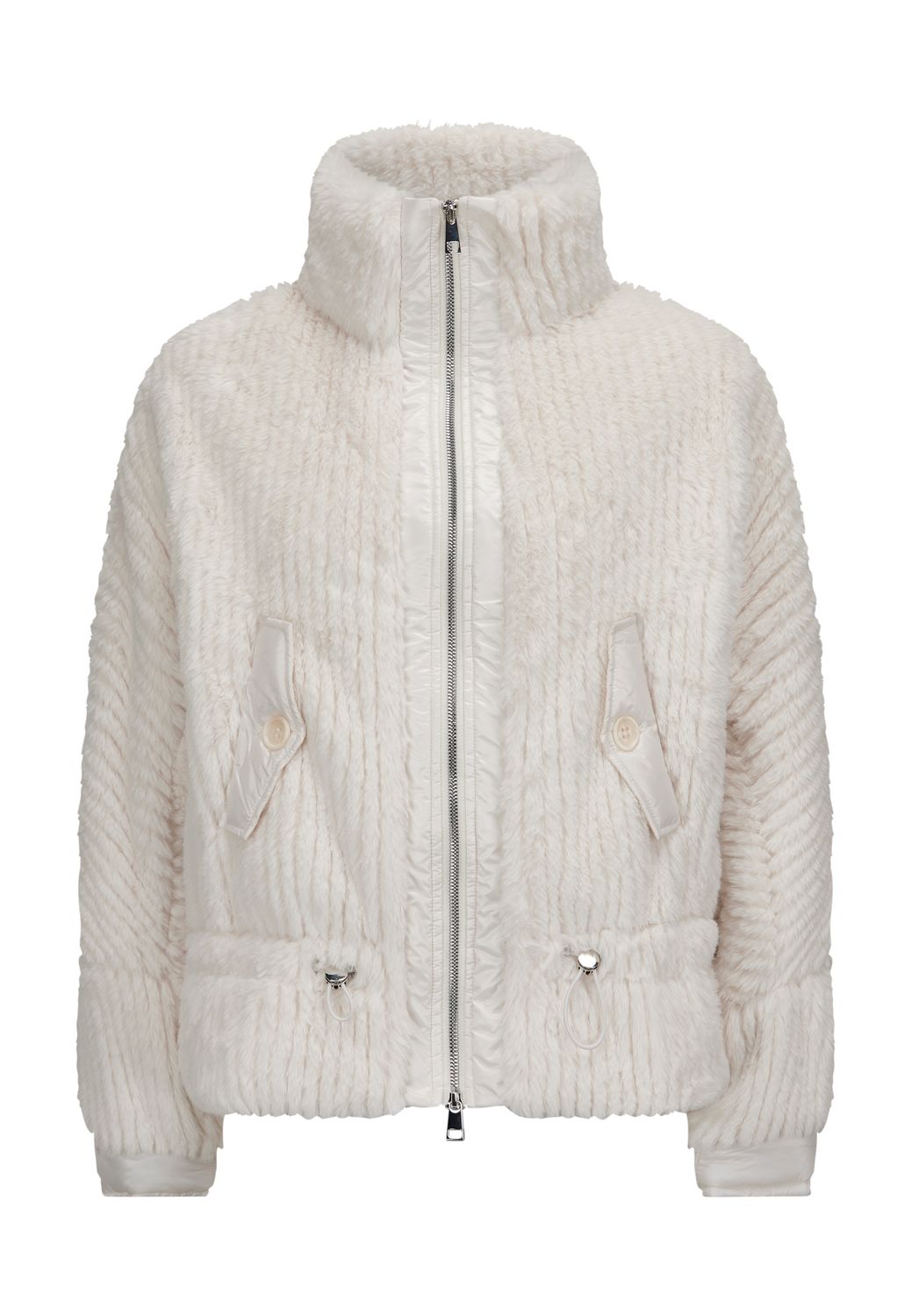 Milestone dunja mix matrial jacket off white