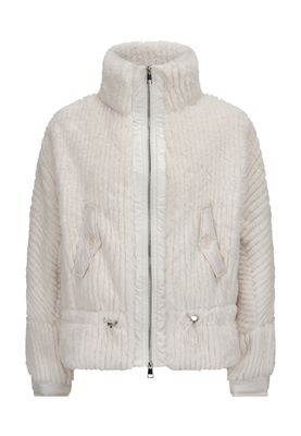 Milestone dunja mix matrial jacket off white