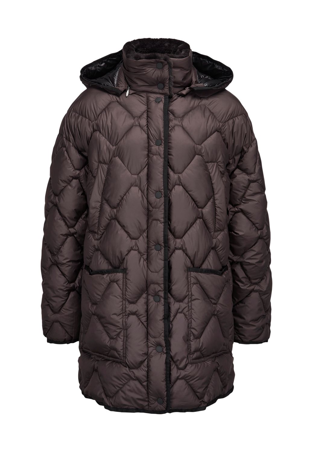 Milestone octavia stepped coat bruin